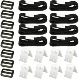 Kit de fixation pour bache solaire de piscine, 8 Sangles de bache solaire, kit avec sangles
