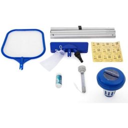 Bestway - Kit de nettoyage et entretien pour piscine - Aspirateur Filet Doseur Testeur