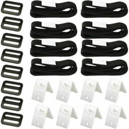 Kit de fixation pour bâche solaire de piscine, 8 Sangles de bâche solaire, kit avec sangles