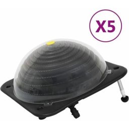 Chauffage solaire de piscine 5 pcs 75x75x36 cm pehd Aluminium Vidaxl n/a