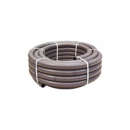 Espiroflex - Couronne Rouleau 15M Tuyau Gris pvc Pression Souple à coller ø 50mm diamètre/Bassins