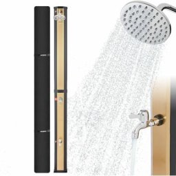 Douche Solaire 35 l avec thermomètre intégré & Douche de Pied pommeau de Douche Rond température de