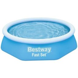 Bestway - Tapis de sol carré 244x244cm pour piscine hors sol Fast Set ou Steel Pro - Bleu