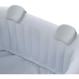 2x oreiller cervical Appuie-tête pour bains à remous blanc mousse pu - blanc - Arebos