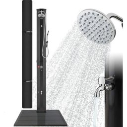 Douche Solaire 60 l avec douchette & thermomètre Température de l'eau jusqu'à 60°C Pommeau de