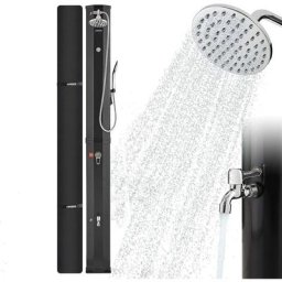 Douche Solaire 60 l avec douchette & thermomètre jusqu'à 60°C Douche de PiscineHousse de Protection