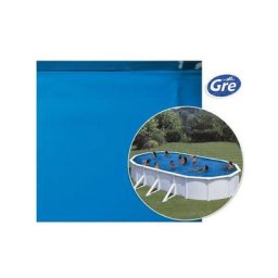 Liner 75/100 classique piscine ovale Gre Pool - Couleur liner: Vert caraïbes - Taille piscine: