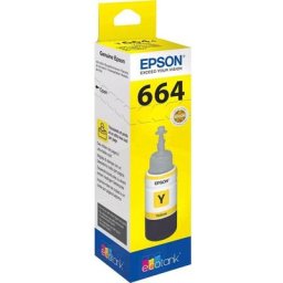 Encre de recharge T6644 dorigine jaune C13T66444010 - Epson