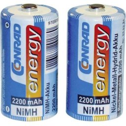 HR14 Pile rechargeable LR14 (c) NiMH 2200 mAh 1.2 v 2 pc(s) - Conrad Energy