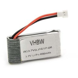 Batterie Li-Polymère 600mAh (3.7V) Fiche walkera pour le modélisme Walkera CB100 4G6 5G6 hm 43B