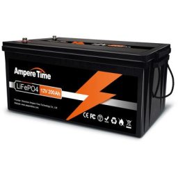 Batterie LiFePO4 Lithium Fer Phosphate 12V 200Ah Parfaite pour Camper, Solaire, Bateau, Caravane,