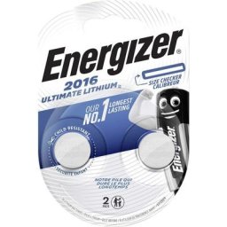Ultimate 2016 Pile bouton cr 2016 lithium 100 mAh 3 v 2 pc(s) - Energizer