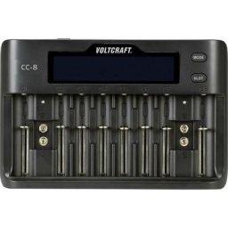 Chargeur de piles rondes Voltcraft CC-8 Li-ion, LiFePO, NiMH, NiCd a, LR6 (aa), LR03 (aaa), LR8