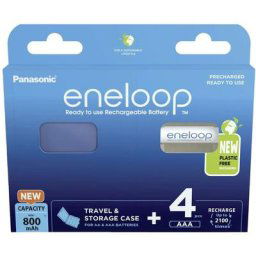 Eneloop HR03 +Box Pile rechargeable LR3 (aaa) NiMH 800 mAh 1.2 v 4 pc(s) X926462 - Panasonic