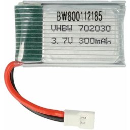 Li-Polymer Batterie 300mAh (3.7V) pour modèles réduits drone Revell Quadcopter Atomium 23986 comme