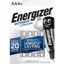 Energizer Ultimate FR03 Pile LR3 (AAA) lithium 1250 mAh 1.5 V 4 pc(s) X37456