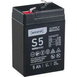 Supply S5 agm 6V Batterie au plomb 5Ah - Accurat