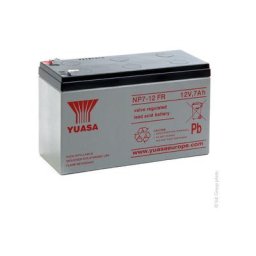 Batterie plomb agm NP7-12FR 12V 7Ah F4.8 - Yuasa