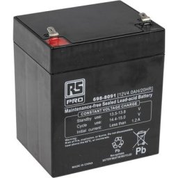Rs Pro - Batterie au plomb étanche 12V 4Ah cyclique ( Prix pour 1 )