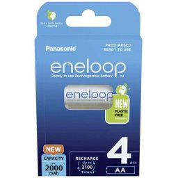Pile rechargeable LR6 (aa) NiMH Panasonic eneloop HR06 2000 mAh 1.2 v 4 pc(s)