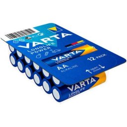 Pile Varta longlife power aa - lr06 boite 12 unit ø14,5x50,5mm