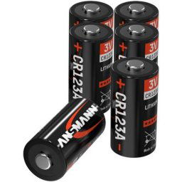 Ansmann Piles lithium CR123A 3V (lot de 6) – Piles pour appareils électroniques