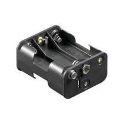 Support de pile 6x LR6 (aa) Goobay 11467 raccordement par empreinte pile 9V (l x l x h) 58 x 28 x