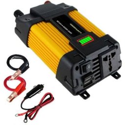 Convertisseur de Tension lcd Intelligent et Prises et Ports de Charge 300W dc 12V 110V