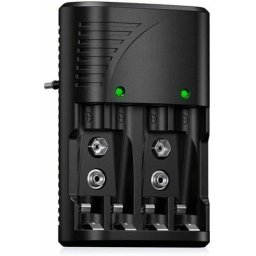 Sr Universel Chargeur de Piles AA/AAA/9V, Rapide Chargeur 6802 pour aa/aaa ni-mh ou 9V Piles