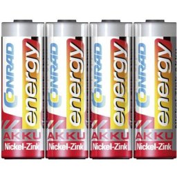 HR06 Pile rechargeable LR6 (aa) NiZn 1500 mAh 1.6 v 4 pc(s) - Conrad Energy