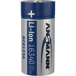 Ansmann Li-Ion accu 16340 batterie lithium rechargeable cr123a batterie lithium 3,7V