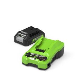 24V Batterie 2Ah & Chargeur vert - Greenworks