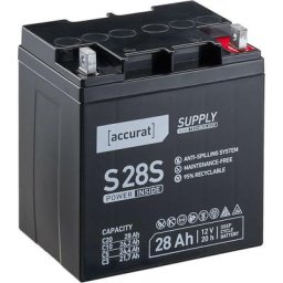Supply S28S agm 12V Batteries Décharge Lente 28Ah Batterie de plomb - Accurat