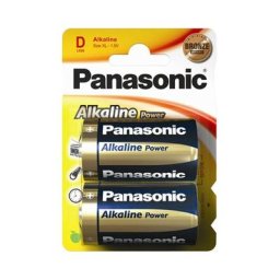 Pile alkaline Panasonic bronze d - lr20 1,5v (emballage 2 unit) ø34,2x61,5mm