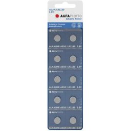 Agfaphoto - AG10 Pile bouton lr 54 alcaline(s) 1.5 v 10 pc(s) X240692