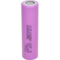 Pile rechargeable spéciale 18650 Samsung ICR1865026F à tête plate Li-Ion 3.7 v 2550 mAh 1 pc(s)