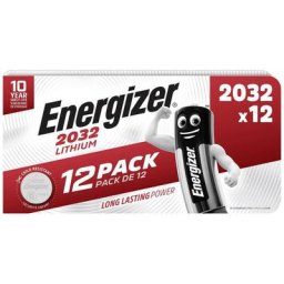 Pile bouton cr 2032 lithium Energizer 240 mAh 3 v 12 pc(s) S640062