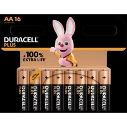 Plus-AA CP16 Pile LR6 (aa) alcaline(s) 1.5 v 16 pc(s) - Duracell
