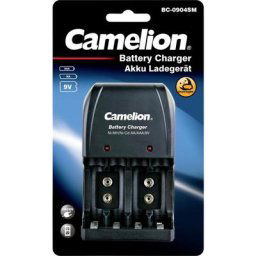 BC-904SM Chargeur de piles rondes NiMH 6LR61 (9 v), LR03 (aaa), LR6 (aa) Y613262 - Camelion