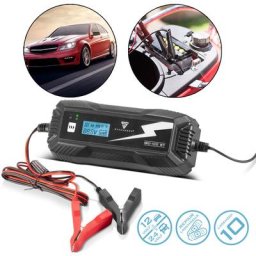 Chargeur de batterie IBC-100 st avec microprocesseur et 10 modes de charge pour batteries 12V/24V
