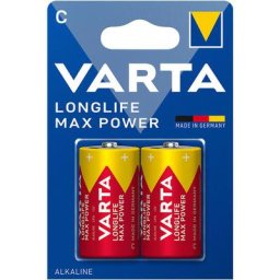 Pile Varta long life max power c - lr14 (emballage 2 unit) ø26,2x50mm