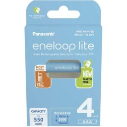 Eneloop lite HR03 Pile rechargeable LR3 (aaa) NiMH 550 mAh 1.2 v 4 pc(s) - Panasonic