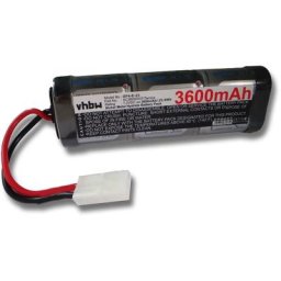 Batterie de modélisme rc Ni-MH 3600mAh 7.2V avec Connecteur Tamiya pour divers modèles de voitures