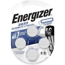 Ultimate 2032 Pile bouton cr 2032 lithium 235 mAh 3 v 4 pc(s) - Energizer