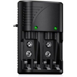 Universel Chargeur de Piles AA/AAA/9V, Rapide Chargeur 6802 pour aa/aaa ni-mh ou 9V Piles