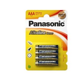 Pile alkaline Panasonic bronze aaa - lr03 1,5v (blister 4 unit) ø10,5x44,5mm
