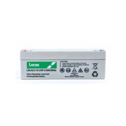 Batterie Plomb Etanche Stationnaire Lucas VRLA AGM LSLA2.3-12 12V 2.3Ah.