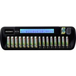 Chargeur de piles rondes VOLTCRAFT BC16 NiMH, Li-ion LR6 (AA), LR03 (AAA), 6LR61 (9 V)