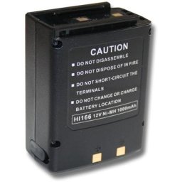 Batterie remplacement pour Icom BP-166, CM-166, CM-166S, CM-22A pour radio talkie-walkie (1000mAh,