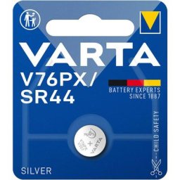 Micro pile bouton varta silver sr44 - v76px 1,55v (emballage 1 unit) ø11,6x5,4mm